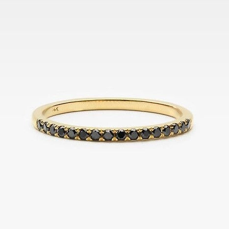 Black Diamond Half Eternity Band
