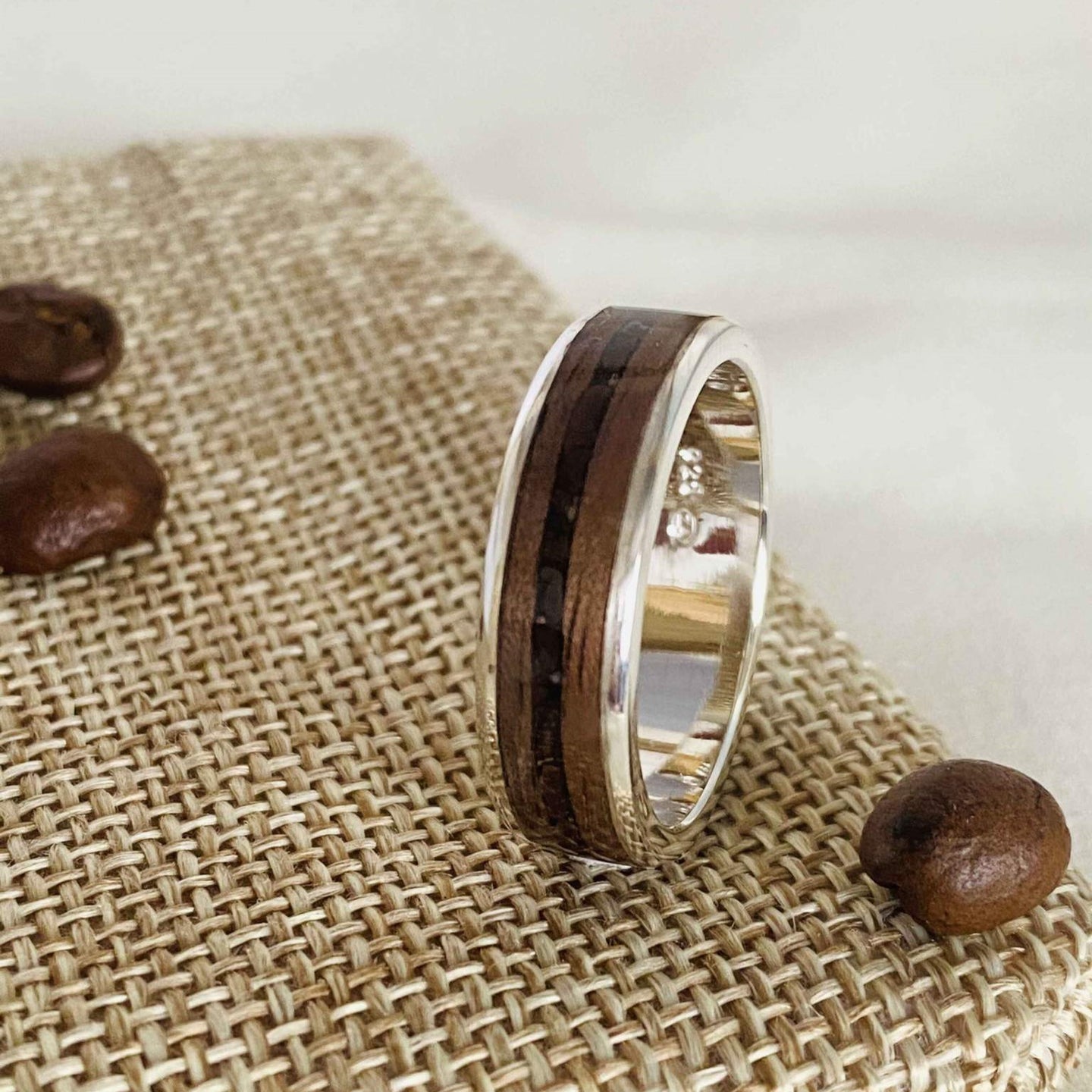 Coffee Bean and Walnut Inlay