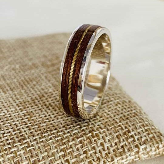 Guitar String and Mahogany
