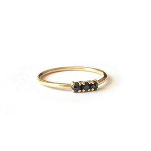 The Trio Black Diamond Ring